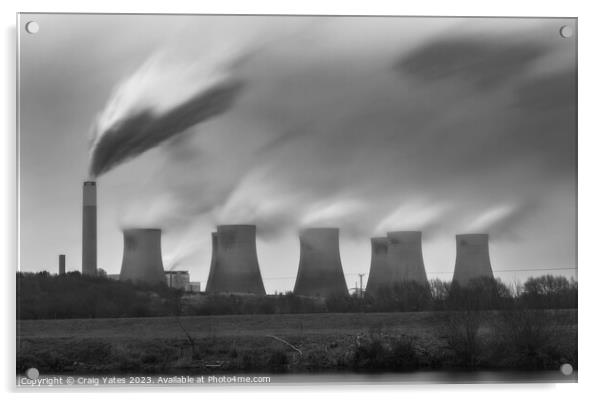 Ratcliffe on Soar Power Station. Nottingham. Acrylic by Craig Yates