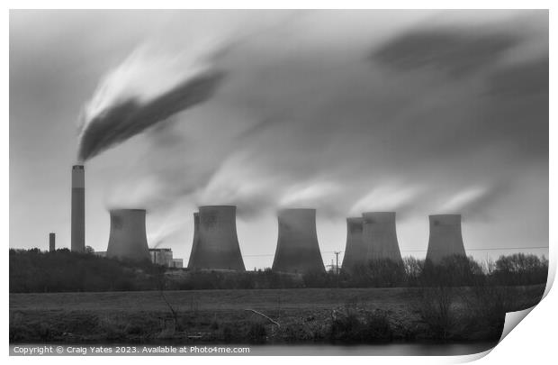 Ratcliffe on Soar Power Station. Nottingham. Print by Craig Yates