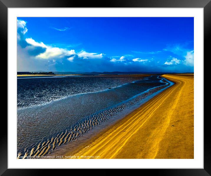 Sand Meets Sea Framed Mounted Print by Ian Donaldson