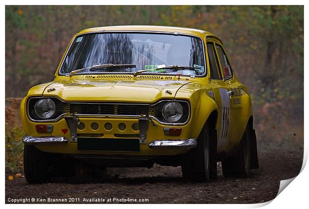 Ford Rally Escort Print by Oxon Images