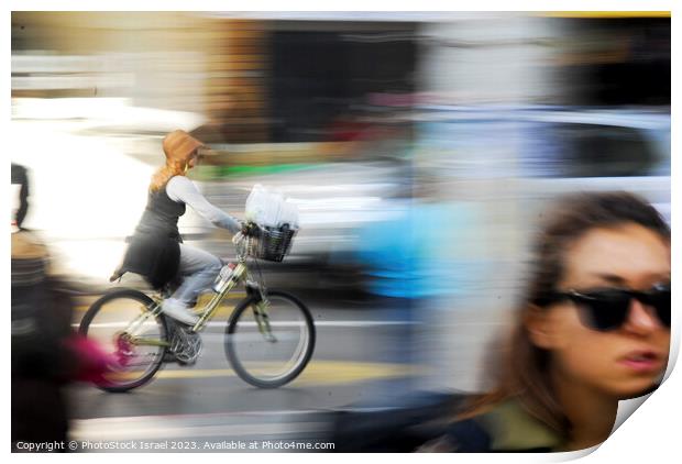 old bicycle Print by PhotoStock Israel