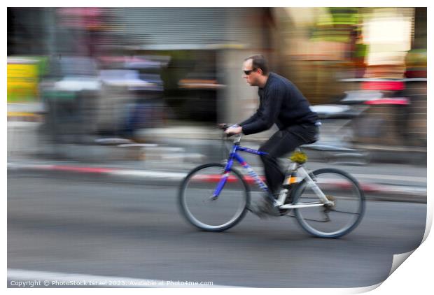 old bicycle Print by PhotoStock Israel