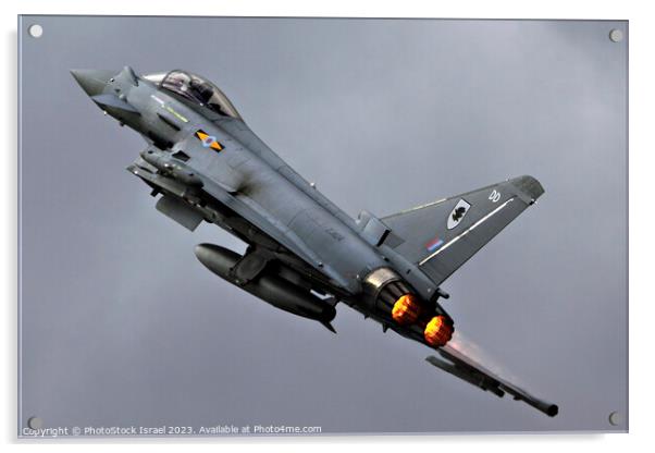 Eurofighter Typhoon Acrylic by PhotoStock Israel