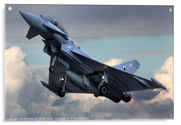 Eurofighter Typhoon Acrylic by PhotoStock Israel