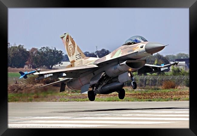 IAF F-16C Framed Print by PhotoStock Israel