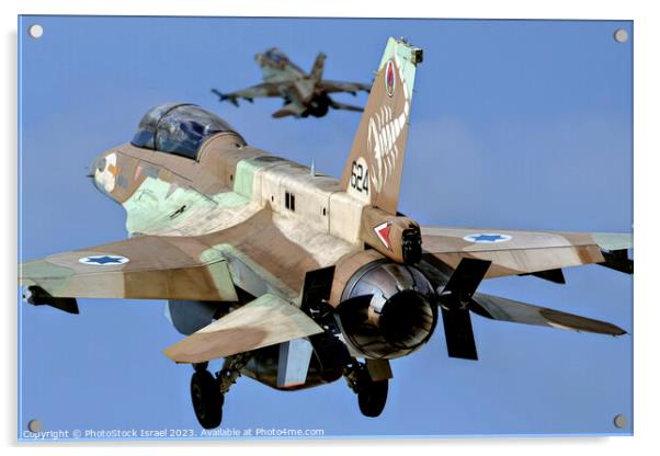 IAF F-16D Acrylic by PhotoStock Israel