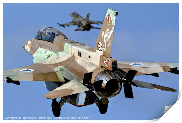 IAF F-16D Print by PhotoStock Israel