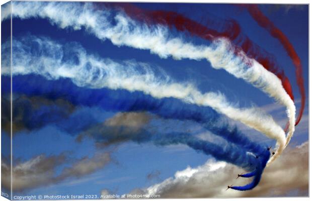 Red Arrows  Canvas Print by PhotoStock Israel