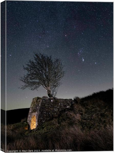 Keld SIde Lime Kiln with Orion Canvas Print by Paul Clark