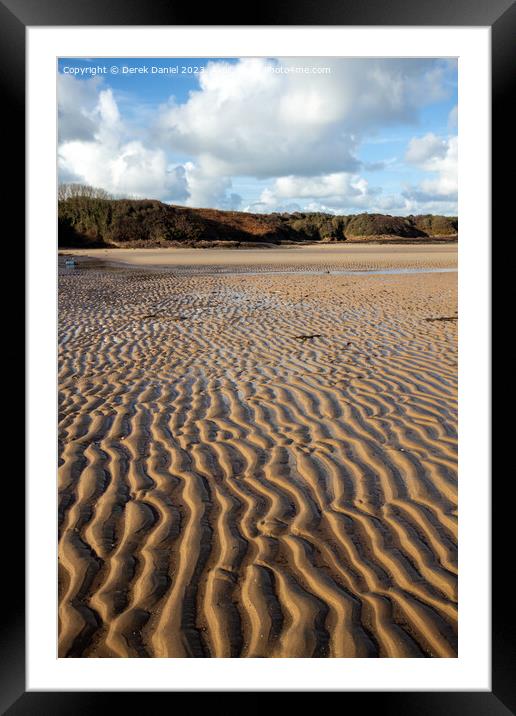 Serenity at Lligwy Beach Framed Mounted Print by Derek Daniel