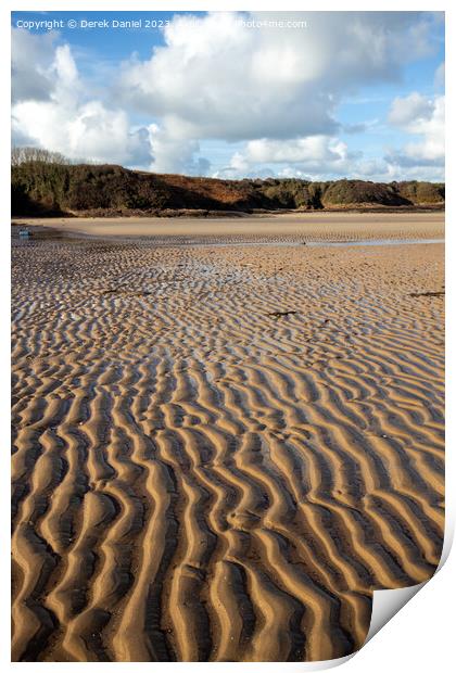 Serenity at Lligwy Beach Print by Derek Daniel