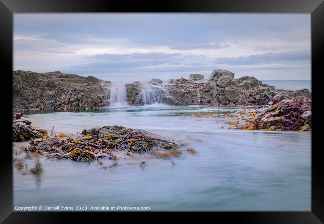 Incoming Tide Framed Print by Darrell Evans