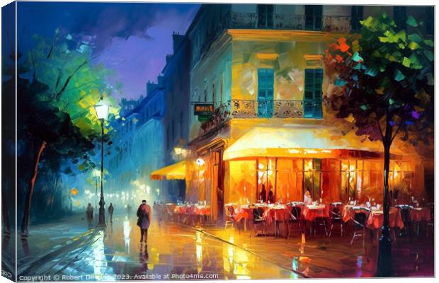 Paris After Rain Canvas Print by Robert Deering
