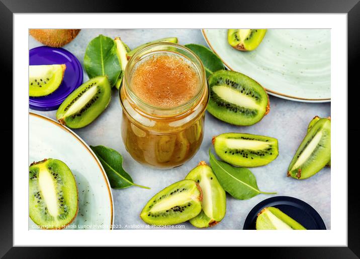Homemade kiwi jam Framed Mounted Print by Mykola Lunov Mykola