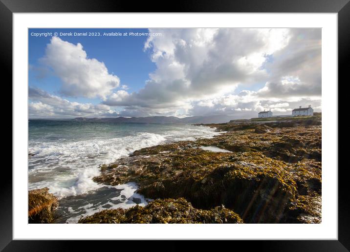 Serenity of the Welsh Coastline Framed Mounted Print by Derek Daniel