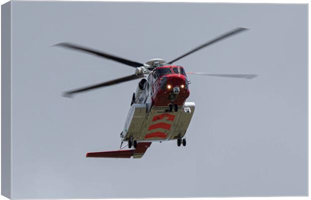 Sikorsky S-92 Search and Rescue helicopter Canvas Print by J Biggadike