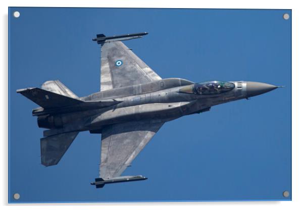 Greek F-16 Fighting Falcon Acrylic by J Biggadike