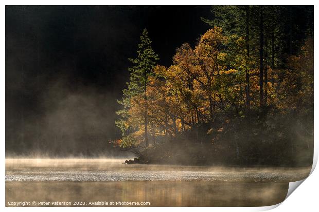 Loch Ard Autumn Print by Peter Paterson
