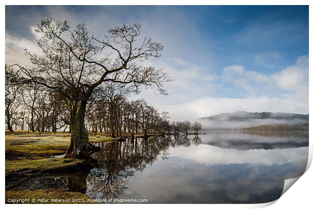 Sunny Loch Ard Print by Peter Paterson