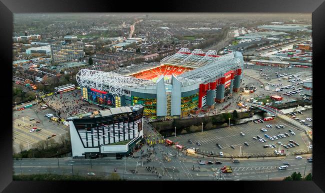Old Trafford From The Air Framed Print by Apollo Aerial Photography
