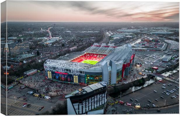 Old Trafford Canvas Print by Apollo Aerial Photography