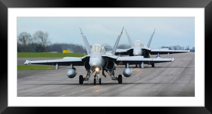 Taxi to Runway  Framed Mounted Print by Jon Fixter