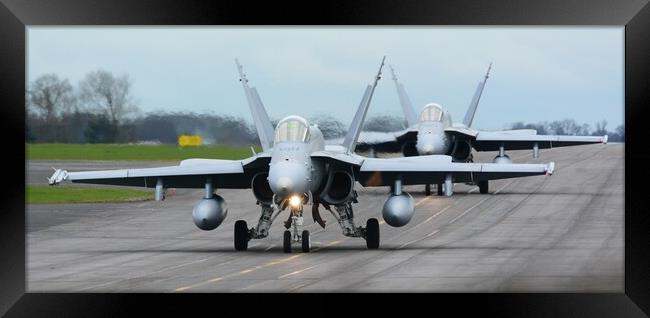 Taxi to Runway  Framed Print by Jon Fixter