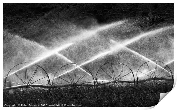 Field Irrigation USA Print by Peter Paterson