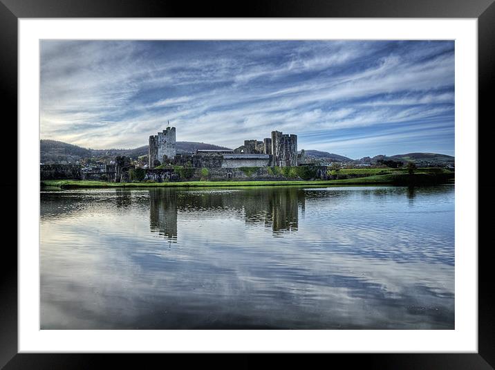 Caerphilly Castle Framed Mounted Print by Steve Purnell