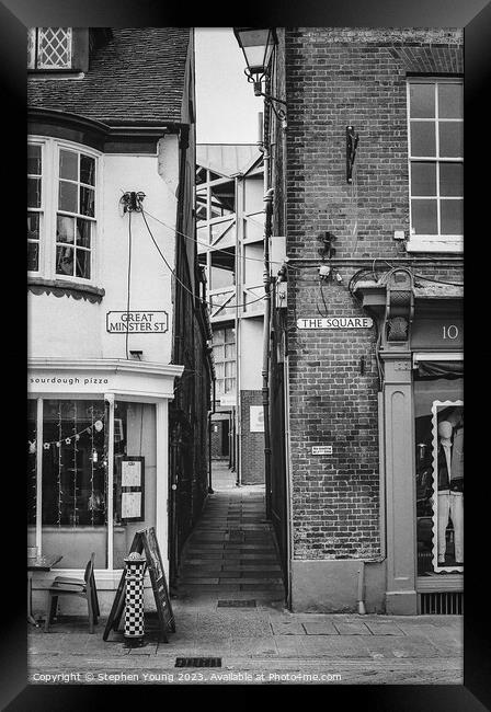 Winchester Street on 35mm Film 2023. Framed Print by Stephen Young