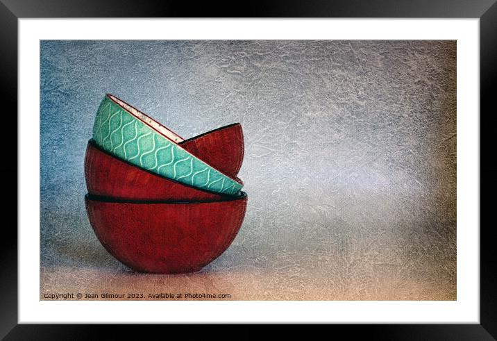 Odd One Out Framed Mounted Print by Jean Gilmour