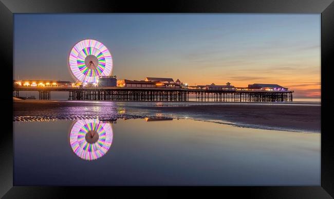 Central Pier Big Wheel at Blackpool Framed Print by Gary Kenyon