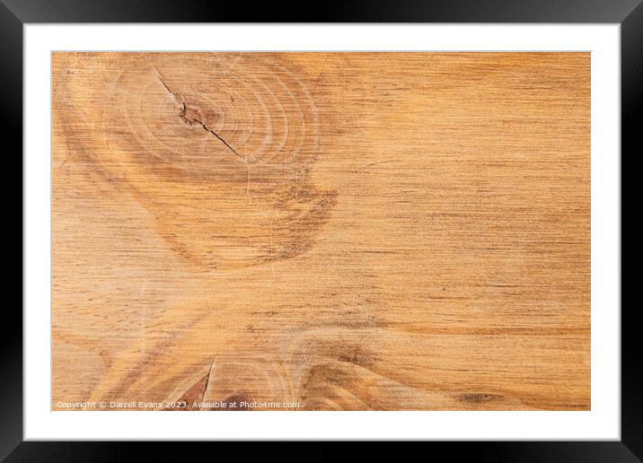 Wood grain Framed Mounted Print by Darrell Evans