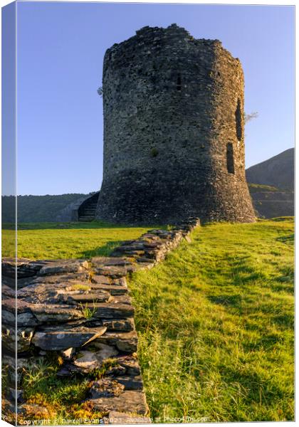 Dolbadarn Castle Tower Canvas Print by Darrell Evans