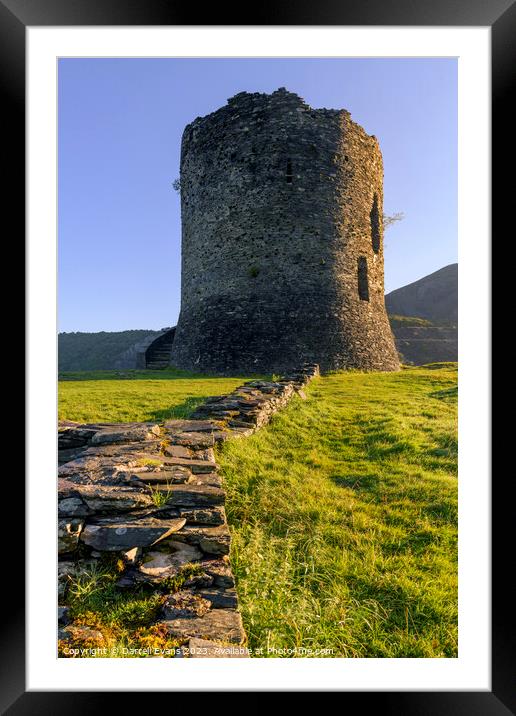 Dolbadarn Castle Tower Framed Mounted Print by Darrell Evans