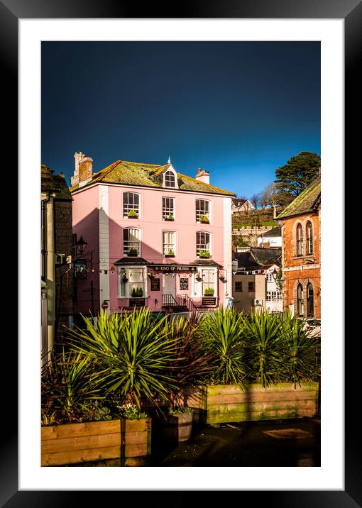 King of Prussia, Fowey, Cornwall Framed Mounted Print by Maggie McCall