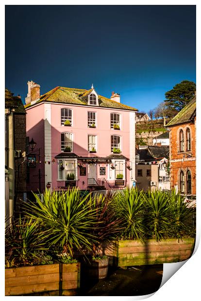 King of Prussia, Fowey, Cornwall Print by Maggie McCall