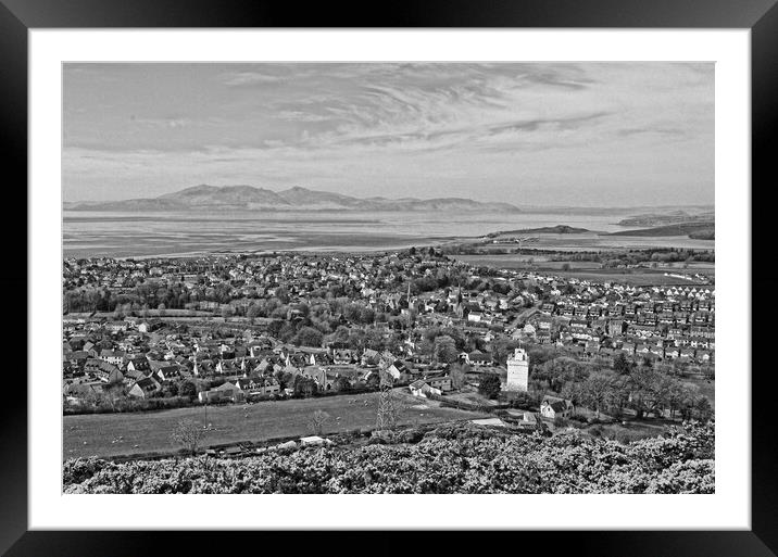 West Kilbride and Arran (abstract)              Framed Mounted Print by Allan Durward Photography
