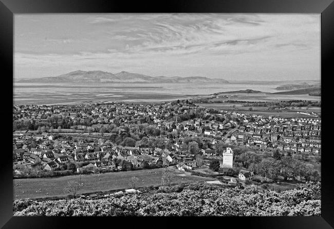 West Kilbride and Arran (abstract)              Framed Print by Allan Durward Photography