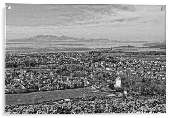 West Kilbride and Arran (abstract)              Acrylic by Allan Durward Photography