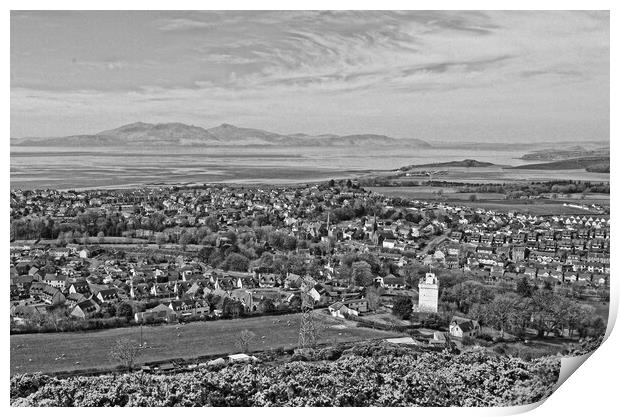 West Kilbride and Arran (abstract)              Print by Allan Durward Photography