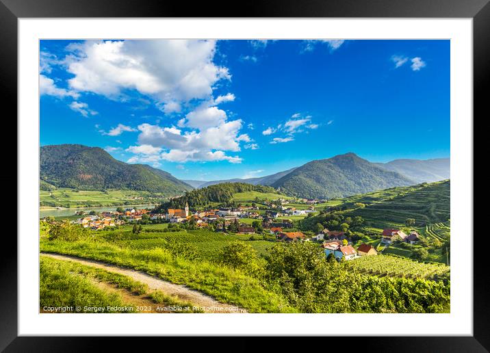 View into the Wachau valley Framed Mounted Print by Sergey Fedoskin