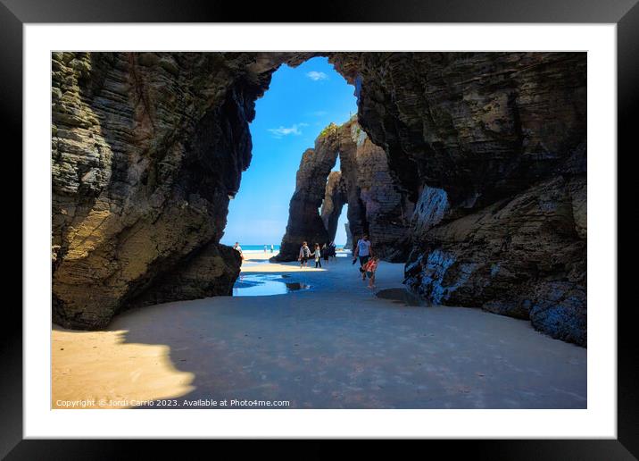 Majestic Cliffside Buttresses - C1705-0402-ORT Framed Mounted Print by Jordi Carrio