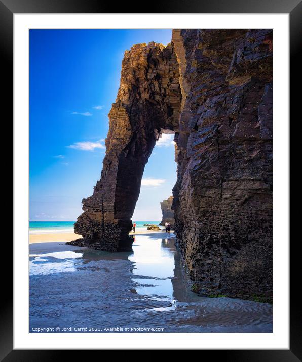 Majestic Cliffs of Las Catedrales - C1705-0404-ORT Framed Mounted Print by Jordi Carrio