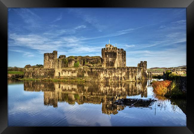 Caerphilly Castle Framed Print by Steve Purnell