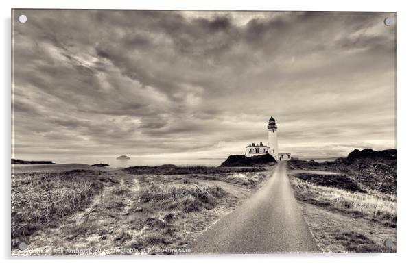 Guiding Light of Turnberry: A Beacon of History Acrylic by Ros Ambrose