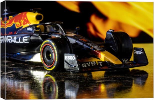Verstappen's 2022 Red Bull - Model  Canvas Print by Glen Allen