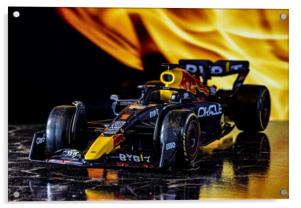 Verstappen's 2022 Red Bull - Model 02 Acrylic by Glen Allen