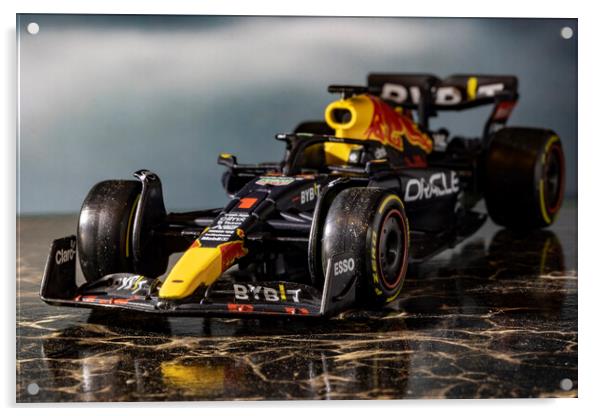 Verstappen's 2022 Red Bull - Model 03 Acrylic by Glen Allen