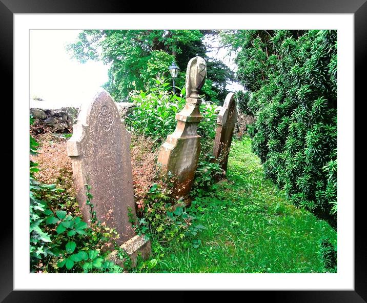 Ancient Gravestones Framed Mounted Print by Stephanie Moore